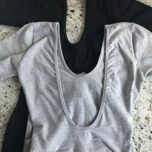 American Apparel Open Back Body Suit Bundle